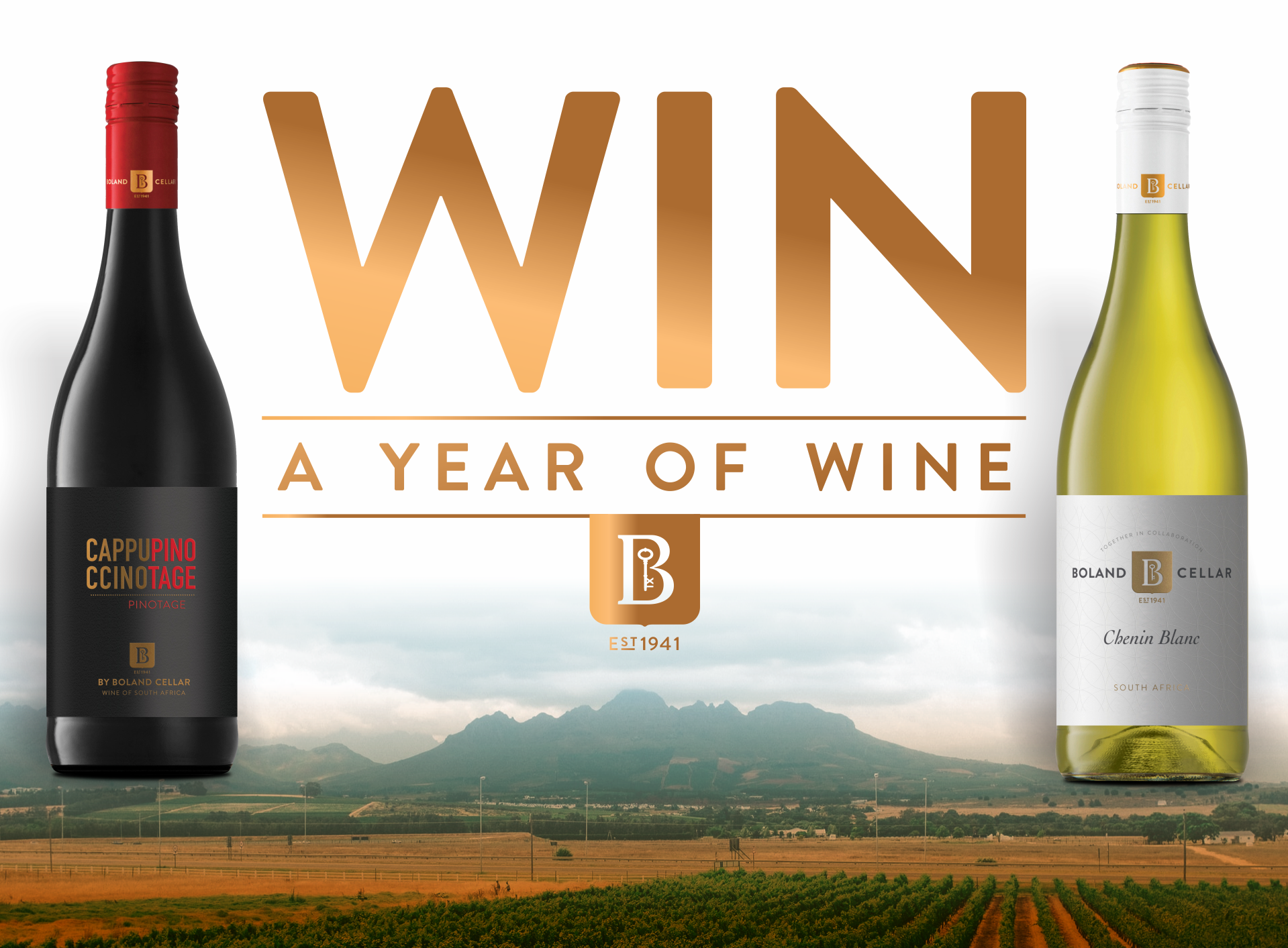 Slip into Spring this year with beautifully crafted wines from #BolandCellar and stand a chance to #WinAYearOfWine at the selected participating retail outlets. Check it out 120 bottles it is!